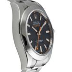 Rolex Milgauss 116400 (Onbekend (willekeurig serienummer)) - Zwart wijzerplaat 40mm Staal (7/8)