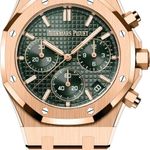 Audemars Piguet Royal Oak Chronograph 26240OR.OO.1320OR.08 (2024) - Groen wijzerplaat 41mm Roségoud (1/1)