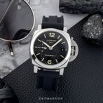Panerai Luminor 1950 3 Days GMT Automatic PAM00535 (Onbekend (willekeurig serienummer)) - Zwart wijzerplaat 42mm Staal (3/8)
