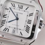 Cartier Santos WSSA0009 (2018) - White dial 40 mm Steel case (5/8)
