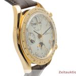 Omega Speedmaster Reduced 3131.20, BA 175.0034 (1990) - White dial 39 mm Yellow Gold case (7/8)