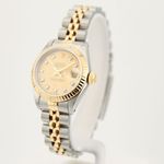 Rolex Lady-Datejust 69173 (1993) - Yellow dial 26 mm Gold/Steel case (2/8)