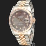 Rolex Datejust 36 116231 (Unknown (random serial)) - Pearl dial 36 mm Gold/Steel case (1/8)