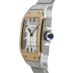 Cartier Santos W2SA0009 (Onbekend (willekeurig serienummer)) - Zilver wijzerplaat 40mm Staal (6/8)