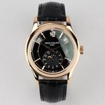 Patek Philippe Annual Calendar 5205R (2016) - Zwart wijzerplaat 41mm Roségoud (1/8)