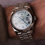 Rolex Day-Date 40 228206 (Unknown (random serial)) - Blue dial 40 mm Platinum case (3/8)