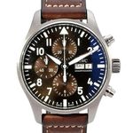 IWC Pilot Chronograph IW377713 (2023) - Brown dial 43 mm Steel case (1/8)