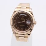 Rolex Day-Date II 218235 (2011) - Brown dial 41 mm Rose Gold case (4/8)