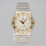 Omega Constellation 13123000 (Unknown (random serial)) - White dial 36 mm Gold/Steel case (2/8)