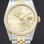 Rolex Datejust 36 16233 (1995) - Gold dial 36 mm Gold/Steel case (2/14)