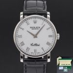 Rolex Cellini 5115 (2014) - Silver dial 32 mm White Gold case (1/8)