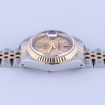 Rolex Lady-Datejust 69173 (1988) - Champagne dial 26 mm Gold/Steel case (5/8)