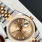 Rolex Datejust 36 116233 (2009) - Champagne dial 36 mm Gold/Steel case (3/8)