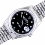 Rolex Datejust 36 16234 (1995) - Black dial 36 mm Steel case (1/8)