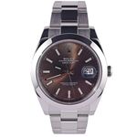 Rolex Datejust 41 126300 (Unknown (random serial)) - Brown dial 41 mm Steel case (1/8)