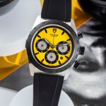 Tudor Fastrider Chrono 42010N (2015) - Geel wijzerplaat 42mm Staal (3/8)