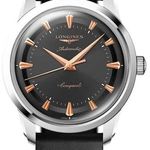 Longines Conquest Heritage L1.650.4.52.2 (2026) - Zwart wijzerplaat 40mm Staal (1/1)