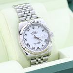 Rolex Datejust 36 116234 (2007) - Wit wijzerplaat 36mm Staal (2/8)
