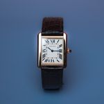 Cartier Tank Solo W5200024 (2021) - Zilver wijzerplaat 31mm Roségoud (1/6)