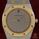 Audemars Piguet Royal Oak Lady 56175 (Unknown (random serial)) - Grey dial 33 mm Gold/Steel case (1/8)