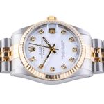 Rolex Datejust 31 68273 (1986) - White dial 31 mm Gold/Steel case (5/8)