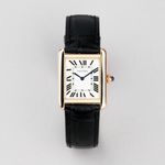 Cartier Tank Solo W5200024 (2018) - Zilver wijzerplaat 31mm Roségoud (1/7)