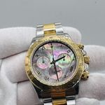 Rolex Daytona 116523 (Unknown (random serial)) - Black dial 40 mm Gold/Steel case (2/5)