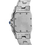 Cartier Santos Galbée 1567 (1996) - White dial 24 mm Gold/Steel case (6/8)