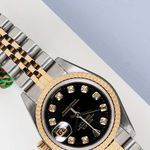 Rolex Lady-Datejust 69173 (1997) - Black dial 26 mm Gold/Steel case (4/8)
