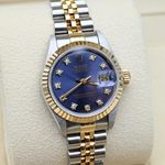 Rolex Lady-Datejust 69173 (1998) - Blauw wijzerplaat 26mm Goud/Staal (6/8)