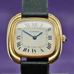 Cartier Vintage Unknown (1970) - White dial 28 mm Yellow Gold case (3/5)