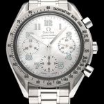 Omega Speedmaster Date 3502.71 (2002) - Pearl dial 39 mm Steel case (1/8)