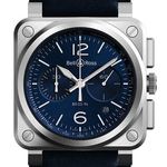 Bell & Ross BR 03-94 Chronographe BR0394-BLU-ST/SCA - (1/2)