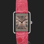 Cartier Tank Solo W5200000 (2015) - Pink dial 31 mm Steel case (3/8)