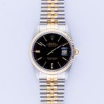 Rolex Datejust 36 16013 (1986) - Black dial 36 mm Gold/Steel case (3/8)