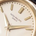 Patek Philippe Calatrava 3998J (1990) - Zilver wijzerplaat 35mm Geelgoud (6/8)