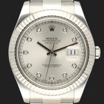 Rolex Datejust II 116334 (2014) - Silver dial 41 mm Steel case (2/8)