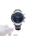 IWC Da Vinci Chronograph IW393402 (Unknown (random serial)) - Blue dial 42 mm Steel case (1/8)
