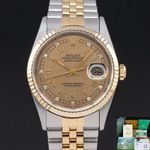 Rolex Datejust 36 16233 (1995) - Champagne wijzerplaat 36mm Goud/Staal (1/8)