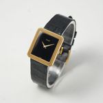 Piaget Protocole 9154 (1975) - Black dial 26 mm Yellow Gold case (3/4)