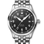 IWC Pilot Mark IW328202 (2024) - Zwart wijzerplaat 40mm Staal (1/1)