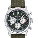 Breitling Aviator 8 AB01192A1L1X1 (2023) - Green dial 43 mm Steel case (2/2)