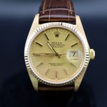 Rolex Datejust 36 16018 (Onbekend (willekeurig serienummer)) - Champagne wijzerplaat 36mm Geelgoud (2/6)