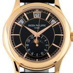 Patek Philippe Annual Calendar 5205R-010 (Unknown (random serial)) - Black dial 40 mm Rose Gold case (2/8)