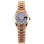 Rolex Lady-Datejust 279175 (2020) - Purple dial 28 mm Red Gold case (2/16)