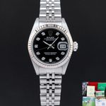 Rolex Lady-Datejust 69174 (1988) - 26mm Staal (1/8)