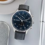 IWC Portuguese Chronograph IW371447 (Unknown (random serial)) - Black dial 41 mm Steel case (1/8)