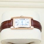 Cartier Tank Américaine W2607456 (2017) - Silver dial 35 mm Rose Gold case (3/8)