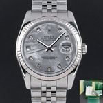 Rolex Datejust 36 116234 (2005) - Pearl dial 36 mm Steel case (1/7)