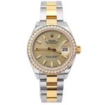 Rolex Lady-Datejust 279383RBR (Onbekend (willekeurig serienummer)) - Champagne wijzerplaat 28mm Goud/Staal (1/8)